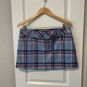 Y2K plaid mini skirt